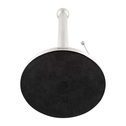 Küchenrollenhalter Ø 15 cm - gebürsteter Edelstahl