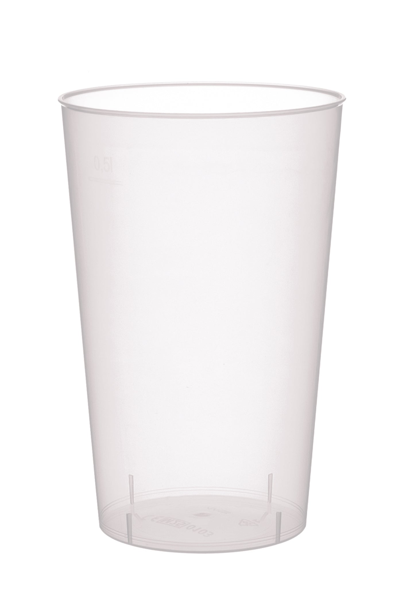 BASIC  Mehrweg Trinkbecher -  geeicht /-/ 0,5 l - PP