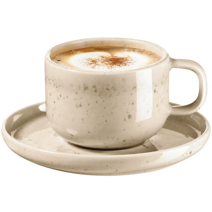CANDY Kaffeetasse & Untertasse (Set) - Beige