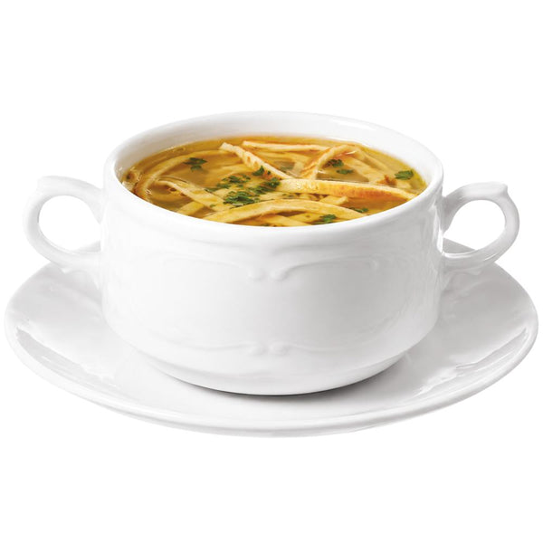 FLORA Kombi-Untertasse für Cappuccino & Suppentasse - Ø 15,8 cm