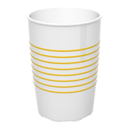 Trinkbecher M830 - 25 cl - Weiß - Gelb