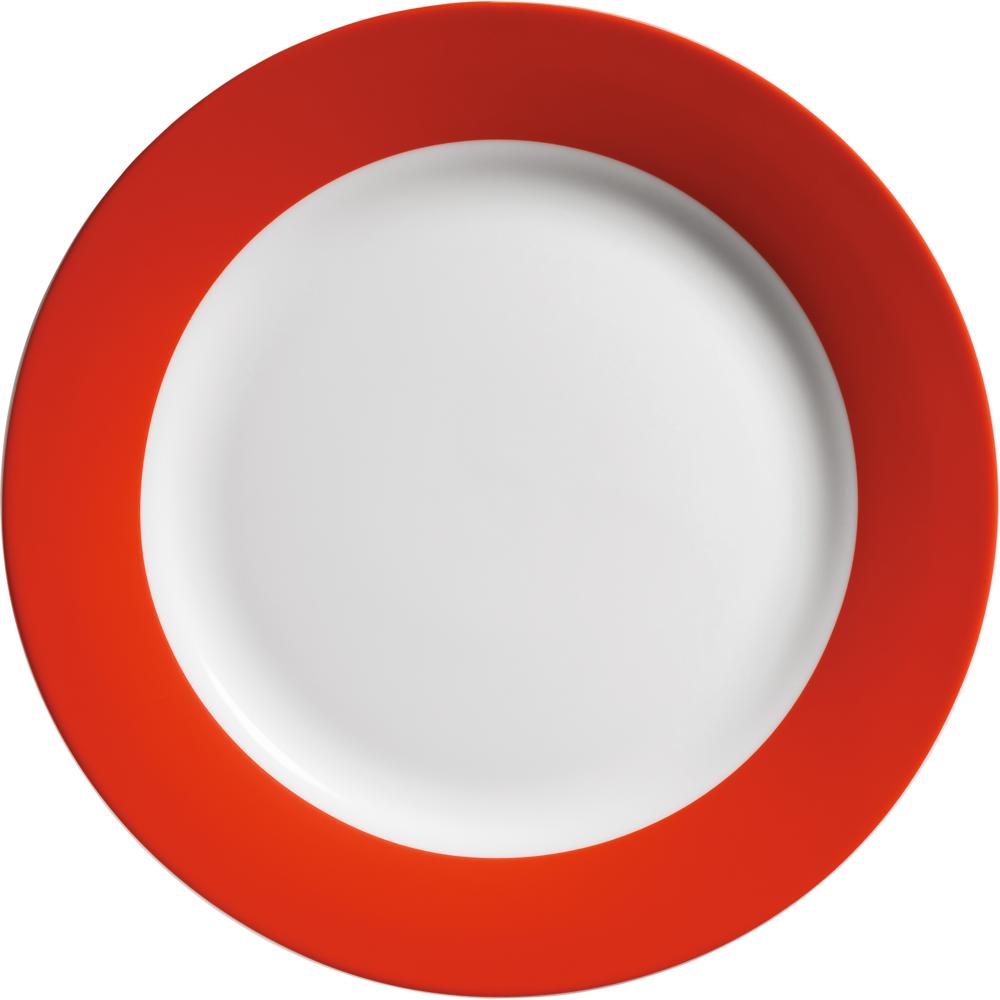 COLORIDO Menüteller - (Ø 24 x 2,5 cm) - Rot