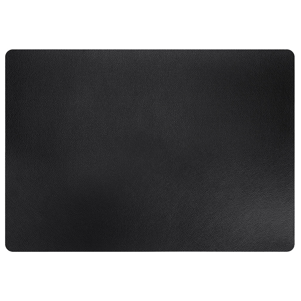 Tischset 43 x 30 cm - Kunstleder - Schwarz