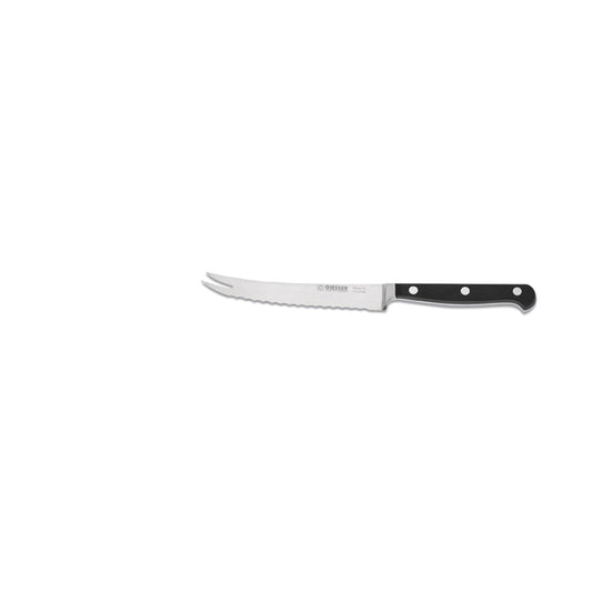 Geschm. Tomatenmesser 13 cm - POM-Griff Schwarz