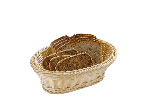 Tischkorb PP-Geflecht oval 23 x 17 x 8 cm - Natur