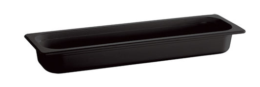 SMART LINE Melaminbehälter GN 2/4 - 100 mm - Schwarz (4,3 l)