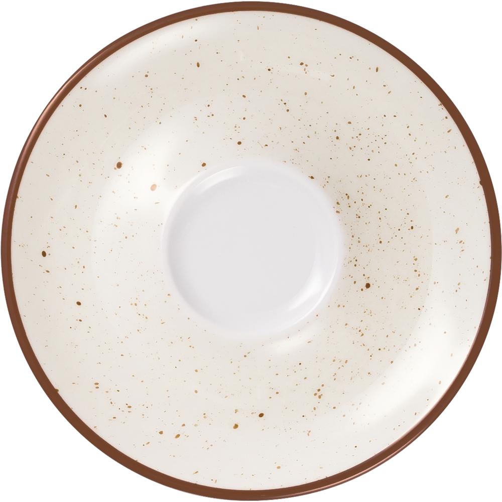 VINTAGE Cappuccino-Untere 14,5 cm - Eierschalen-Beige