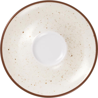 VINTAGE Cappuccino-Untere 14,5 cm - Eierschalen-Beige
