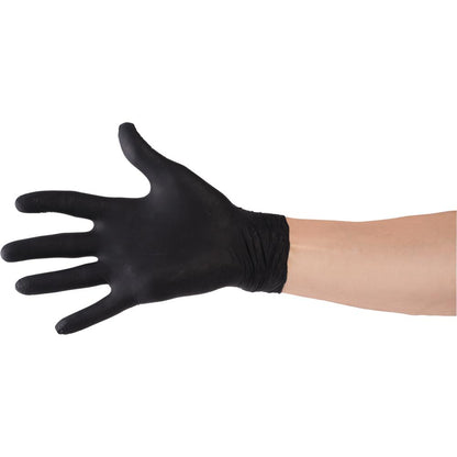 Nitril-Einmalhandschuhe, schwarz ungepudert - Größe M (100 Stück)