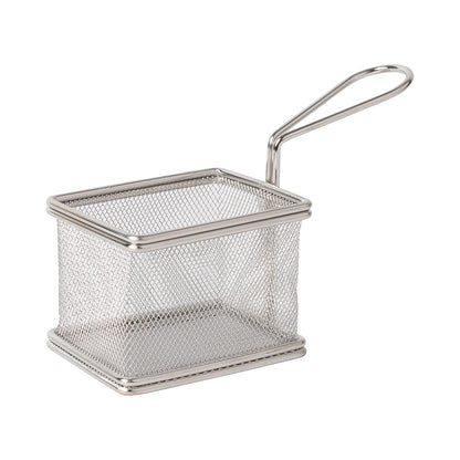 SNACK-HOLDER - Servier-Frittierkorb 9,5 x 8 x 6,5 cm - Grifflänge 8 cm