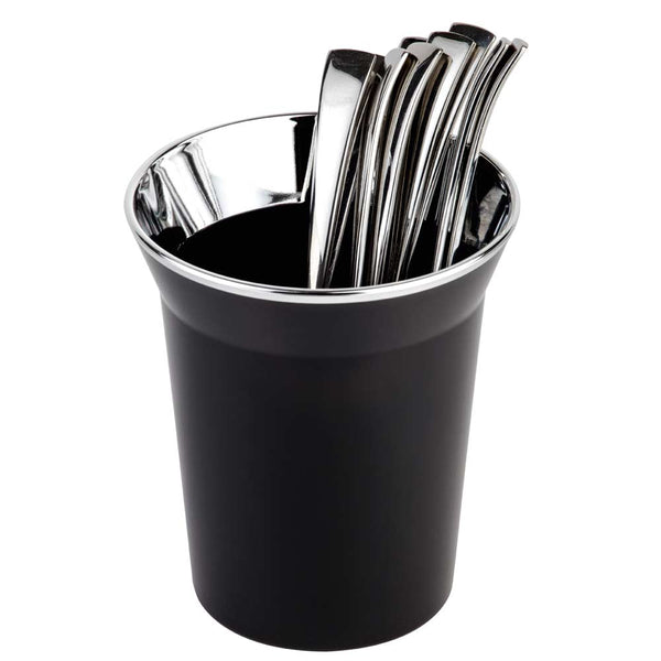 TOP CHROME Tischabfall-/Besteckbehälter - 1 l - Schwarz