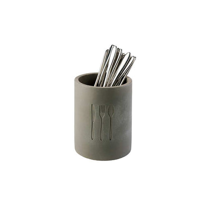 ELEMENT Besteckbehälter - (Ø 11 x 14 cm) - Beton
