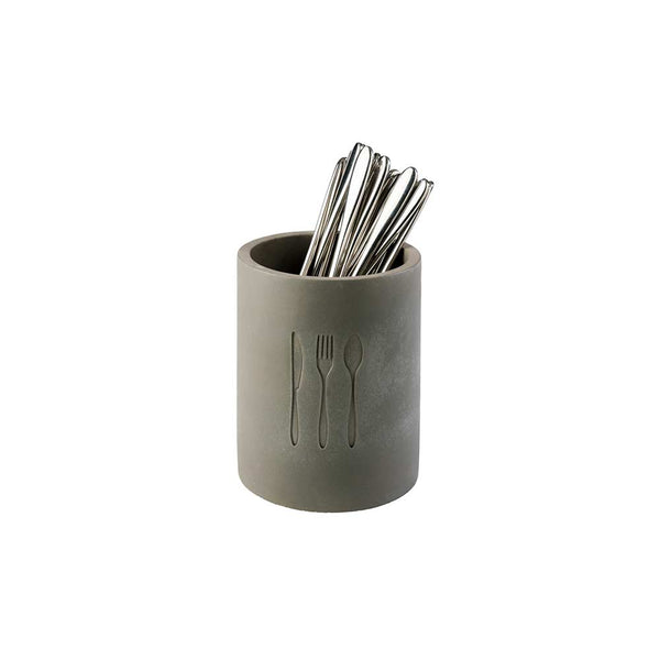 ELEMENT Besteckbehälter - (Ø 11 x 14 cm) - Beton