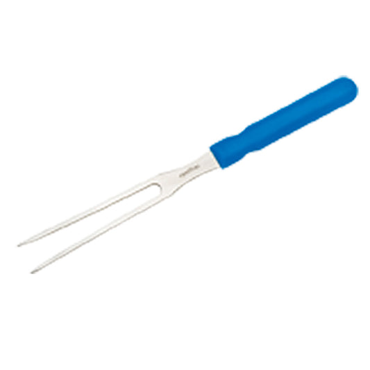 Aufschnittgabel 24 cm - Griff Blau (13 cm Zinken)