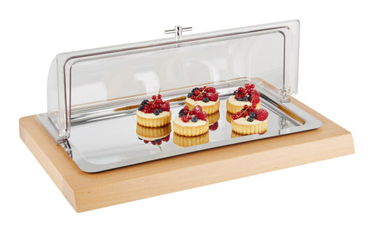 CLASSIC Holz-Frischeplatte - GN 1/1 (4-teilig)