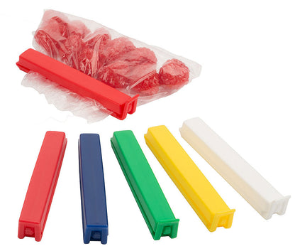 HACCP Beutelklammern 14 cm - Set à 20 Stück/5 Farben