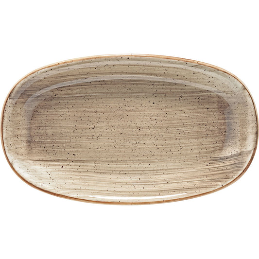 AURA Platte, oval - Größe: 24 x 14 cm - Terrain
