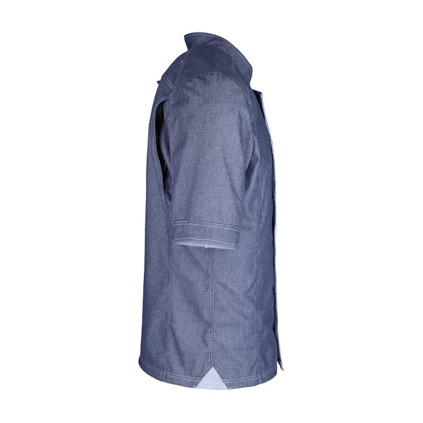 Herren-Kochjacke (Halbarm) - Jeans - M