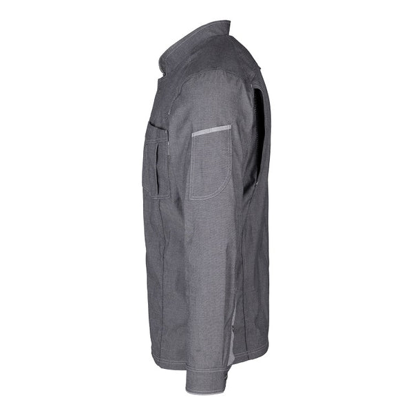 Herren-Kochjacke (Langarm) - Grau - M