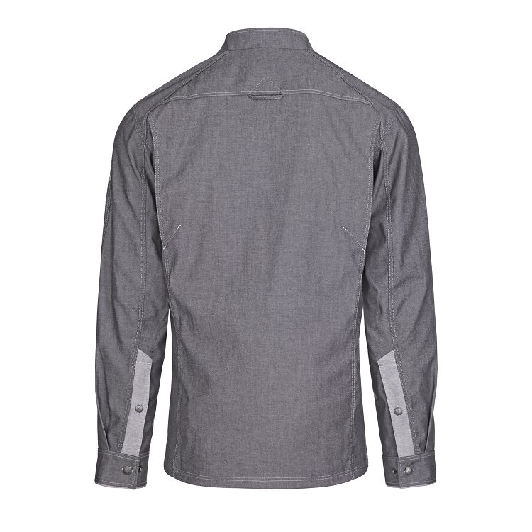 Herren-Kochjacke (Langarm) - Grau - M