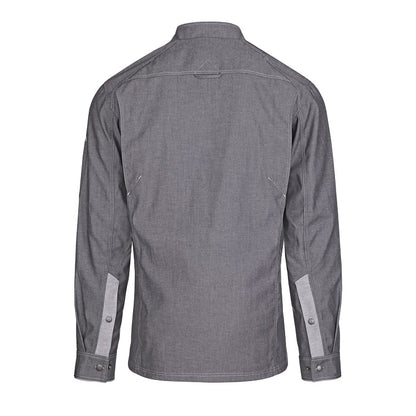 Herren-Kochjacke (Langarm) - Grau - S