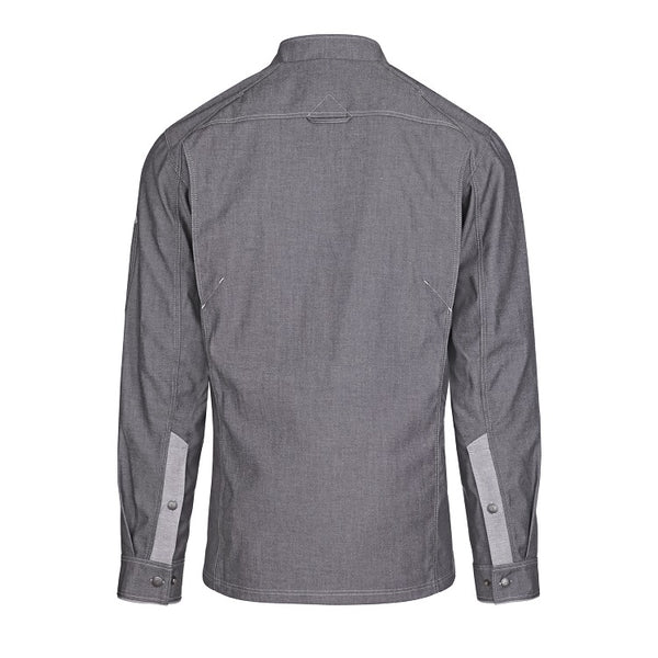 Herren-Kochjacke (Langarm) - Grau - S