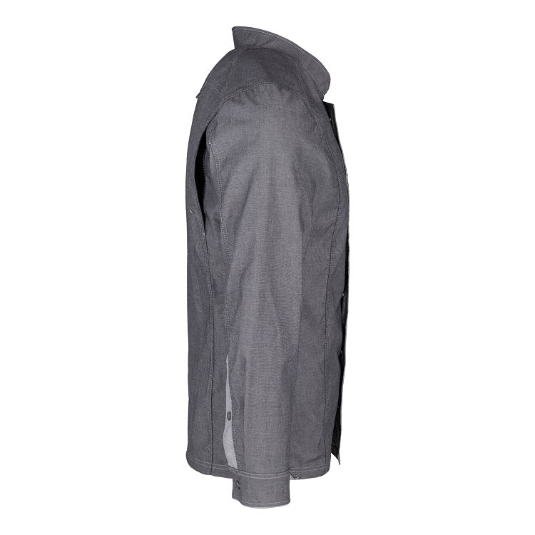 Herren-Kochjacke (Langarm) - Grau - S
