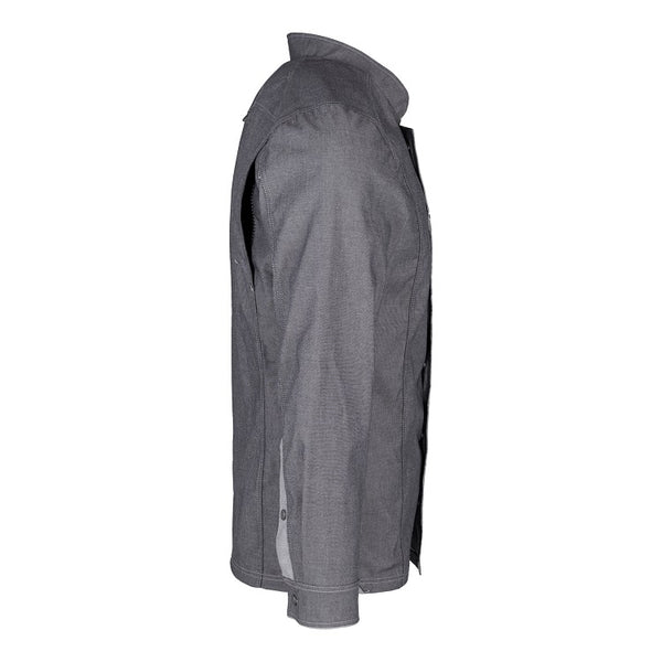 Herren-Kochjacke (Langarm) - Grau - M