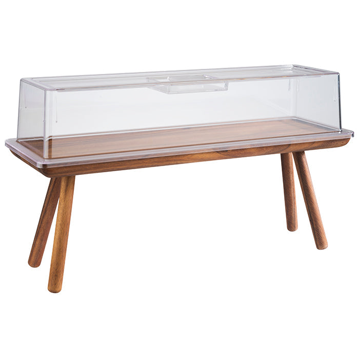ACACIA Buffetständer 53 x 16,2 x 20 cm - GN 2/4 - Akazien-Holz