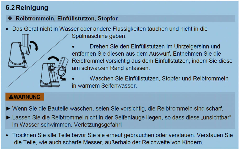 CASO Multireibe CR 4 - inkl. 4 Einsätze (230 V)