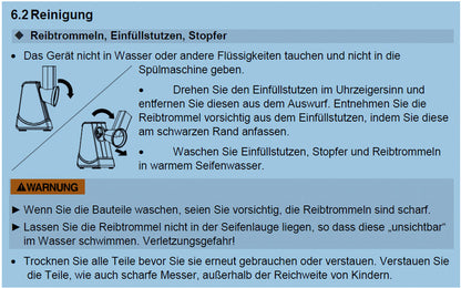 CASO Multireibe CR 4 - inkl. 4 Einsätze (230 V)