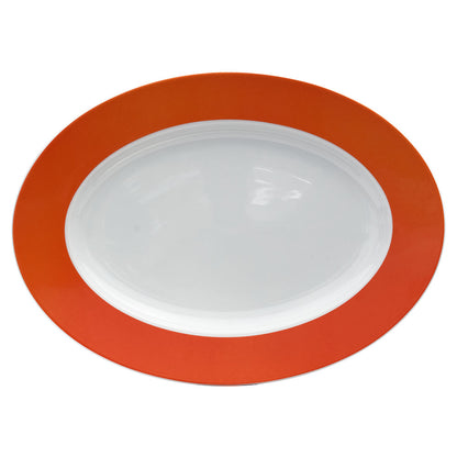 COLOURS Platte oval 26 x 19 cm  - Orange