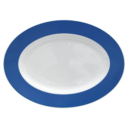 COLOURS Platte oval 26 x 19 cm - Blue