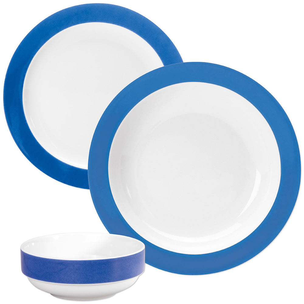 COLOURS Kinder-Gedeck-Set - Blau - 72-tlg.