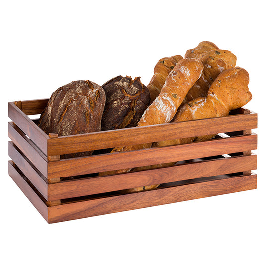 Holzkiste 55.5 x 35 x 20 cm (zu GN 1/1) - Akazie natur