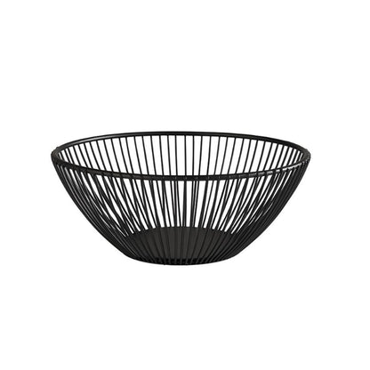 SVART Präsentationskorb Ø 20 x 8 cm - Metall- schwarz