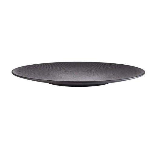 NERO Platte Ø 42 x 3.5 cm - Melamin - Schwarz