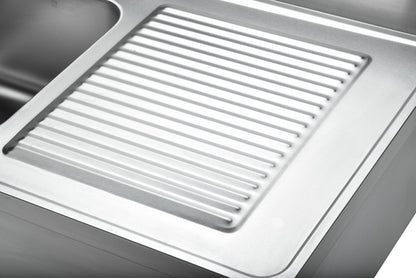 ECOLINE Spültisch 1000x600 mm mit 1 Becken links