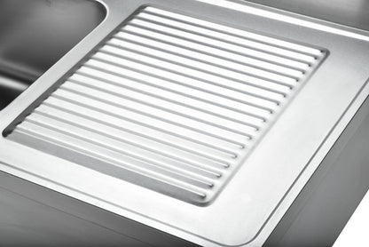 ECOLINE Spültisch 1000x600 mm mit 1 Becken links