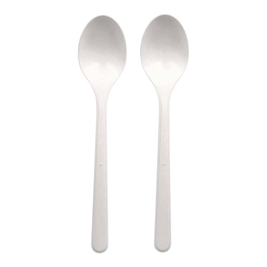 Mehrweg-Löffel Bio-PP -18,5 cm - Weiß (20 x 50 Stück)