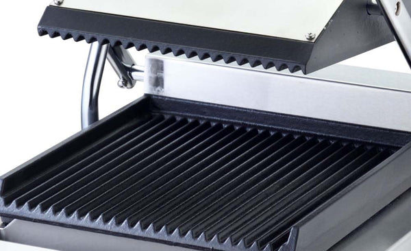 ECOLINE Elektro-Kontaktgrill gerillt - 2 x 1,8 kW