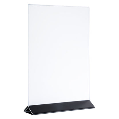 SIGN Kartenhalter, 2 - teilig - 10,5 x 7 x 17 cm  - Transparent, Schwarz