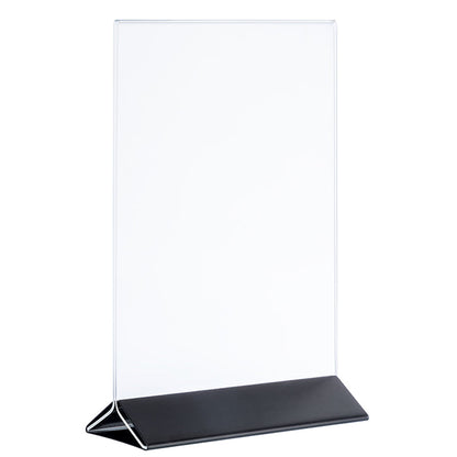 SIGN Kartenhalter, 2 - teilig - 15 x 7 x 23 cm - Transparent, Schwarz