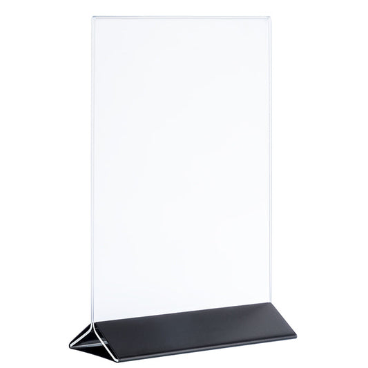 SIGN Kartenhalter, 2 - teilig - 15 x 7 x 23 cm - Transparent, Schwarz