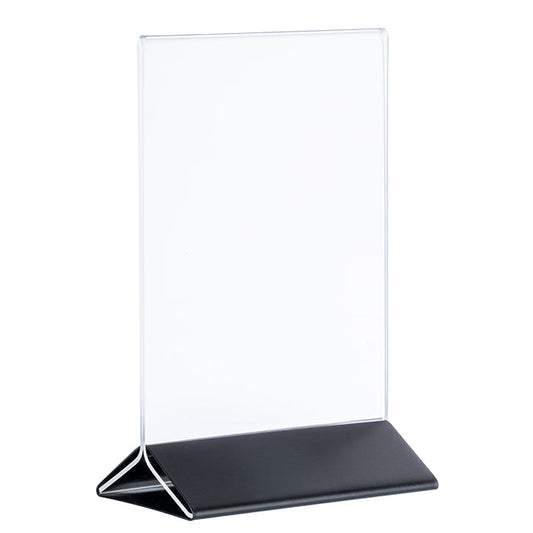 SIGN Kartenhalter, 2 - teilig - 21 x 7 x 32 cm - Transparent, Schwarz