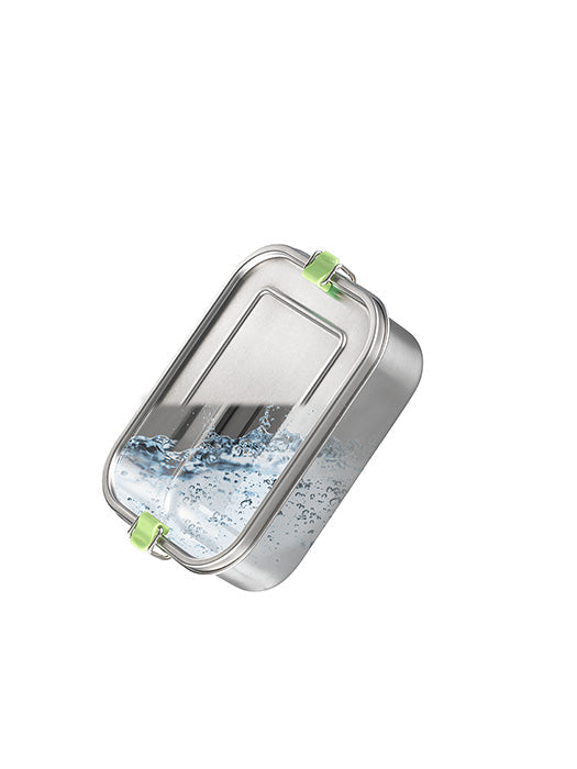 Lunchbox  M - 18,5 x 13,5 x 6,5 cm  - Edelstahl