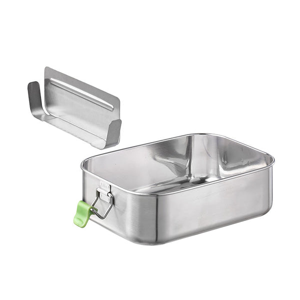 Lunchbox  L - 20,5 x 14,5  x 6,5 cm - Edelstahl