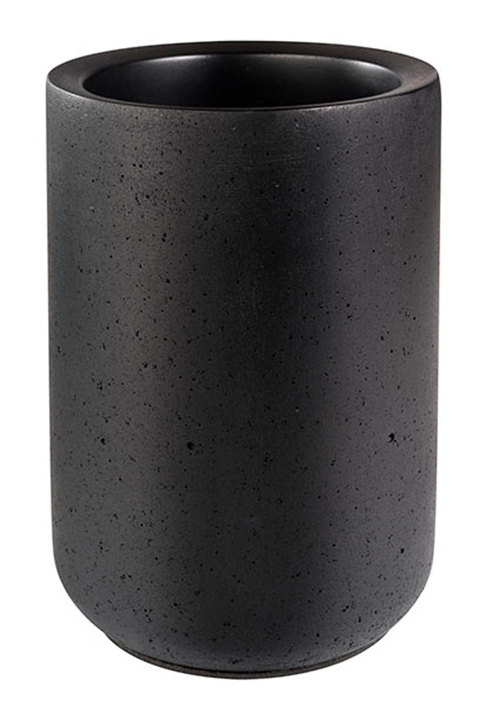 ELEMENT - Flaschenkühler - Ø 12 x 19 cm - Schwarz - Beton
