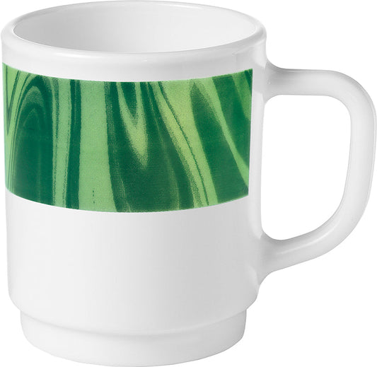 NATURA Henkelbecher 25 cl - Ø 7,5 x 9 cm (stapelbar, Spülmaß 10,5 cm) - Grün