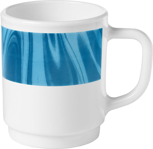 NATURA Henkelbecher 25 cl - Ø 7,5 x 9 cm (stapelbar, Spülmaß 10,5 cm) - Blau